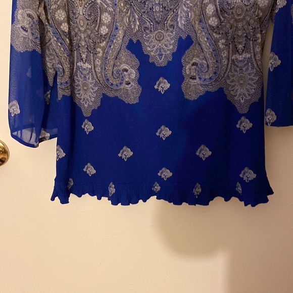 INC International Concepts Women’s Three Fourths Sleeves Harware Attached Tops - Picture 4 of 5